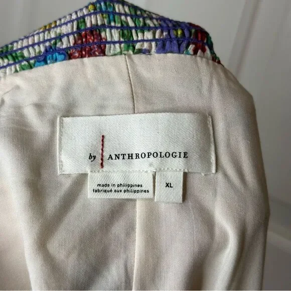 Anthropologie Lorraine Faaria  Mixed Media Tiered Maxi Skirt XL *FLAWED* Cottage - Picture 8 of 10